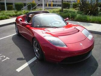 Tesla Roadster Front Red Colors Cars Photos Gallery