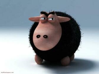 The Lazy Black Sheep Desktop Wallpaper HD