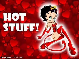 Background Hot Stuff Betty Boop Devil Wearing Long Red Gloves