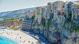 Beautiful Italian Town Of Tropea X Wallpaper