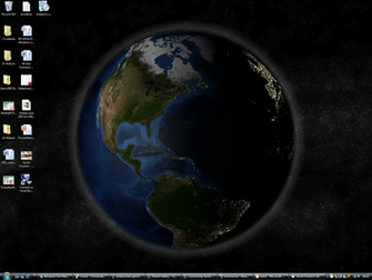 Earth Background Where Lighting Changes Depending On The Time Of Day