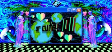 Design A Vaporwave Background For You With Custom Text By