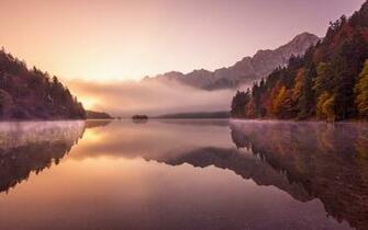 German Alps Autumn Fog HD Wallpaper