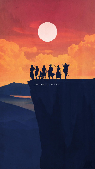 Critical Role Characters Fan Art Minimal Wallpaper
