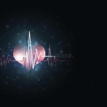 Heart Cardio Background Pulsating Rhythm Graph Abstract