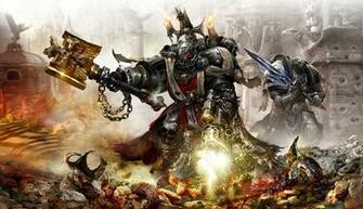 Daemon Hunter Black Templars Desktop Wallpaper Games Goodwp