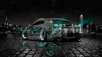 Nissan 300zx Jdm Tuning Front Water Car Azure Neon HD