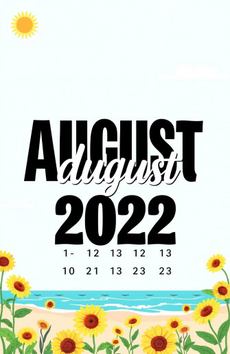 August Calendar Wallpaper
