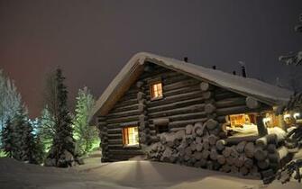 Pics Photos Log Cabin Wallpaper