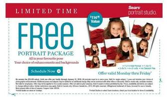 Sears Portrait Studio Canada Package Canadian Bies