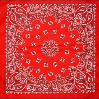 Red Bandana Print Wallpaper Blue Cowboy