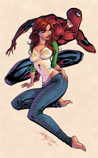 Wait Here Mj By J Scott Campbell Skipper