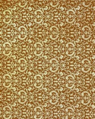 Old Damascus Pattern On Brown Background Ad