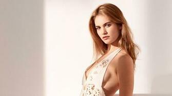 Lily James Wallpaper Photos Pics