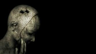 Head On A Black Background Wallpaper And Image