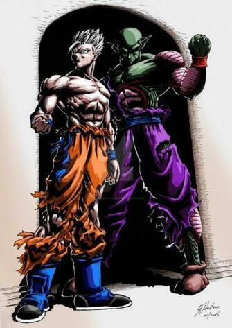 Mystic God Gohan And Namekian Piccolo By Justgeoffsart On