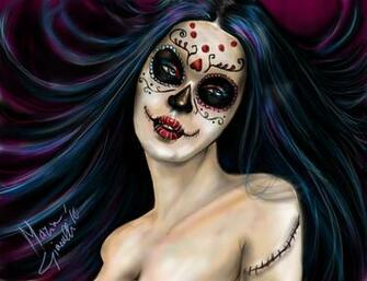 Sugar Skull Girl By Mari82giac