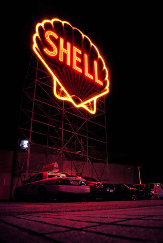 Shell Gas Station Led Signage Signboard