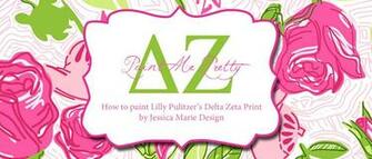 Delta Zeta Computer Background Print