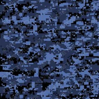 HD Digital Blue Mid Night Camouflage Vinyl 3m Controltac Adhesive