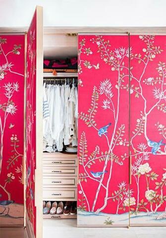 Wallpaper Closet Doors