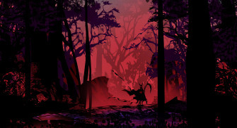 Red Forest Wallpaper