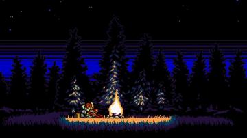 Wallpaper Video Games Night Pixel Art Retro Bit