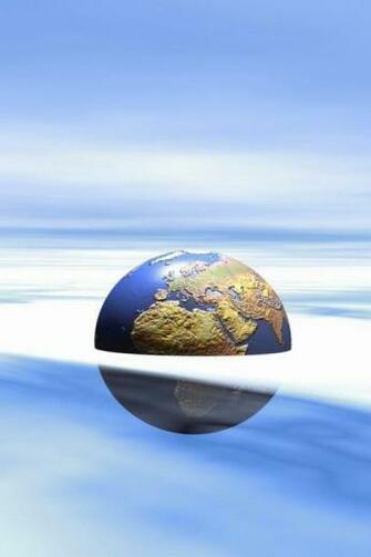 Earth In Clouds iPhone HD Wallpaper