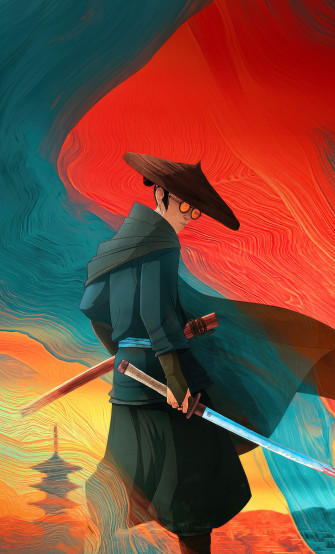 Netflix Blue Eye Samurai iPhone HD 4k Wallpaper