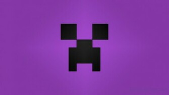 Creeper Desktop Wallpaper Purple Minecraft