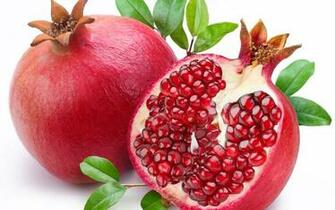 Wallpaper Pomegranate White Background UHD 5k Picture