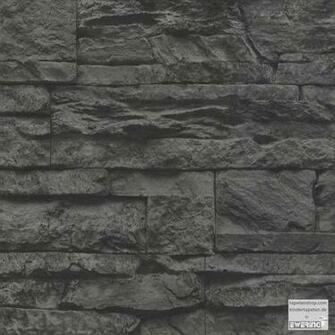 Wood N Stone Black Woven Wallpaper Living Room Faux