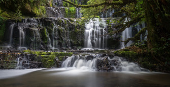 Foam Nature Waterfall 4k Ultra HD Wallpaper