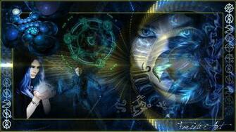 Mystic Runes Warrior Widescreen Witch Wizard Woman Yellow