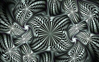 And White Patterns Black Cgi 3d Wallpaper