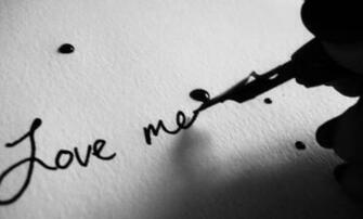 Love Feeling Inscription Letter Black Desktop Wallpaper