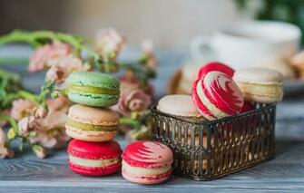 Wallpaper Colorful Cookies Macarons Image For Desktop Section