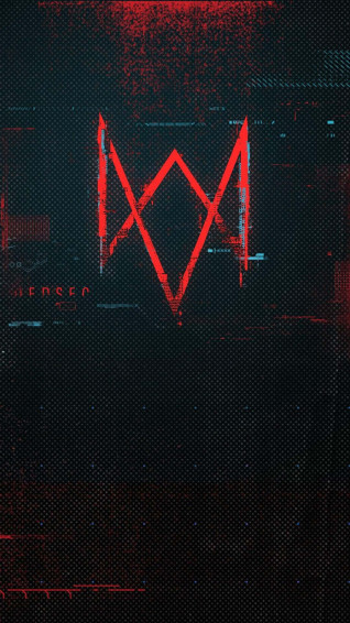 Watch Dogs Grunge Red Wallpaper