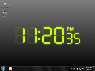 Digital Clock Wallpaper Fading