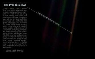 The Pale Blue Dot In Memory Of Carl Sagan Wallpaper