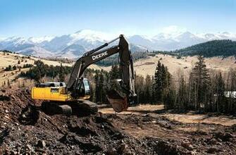 John Deere 350g Excavator HD Wallpaper Background Image