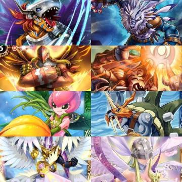 Digimon Battle Spirits Metalgreymon Weregarurumon Garudamon