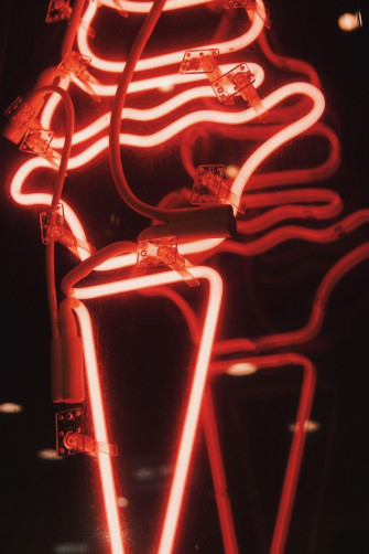 Neon Red Aesthetic Wallpaper