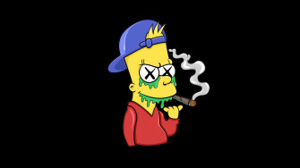 Bart Simpson Minimal 5k Wallpaper HD Cartoons 4k