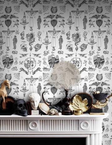 Black White Cool Designer Tattoo Wallpaper Feathr