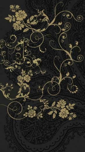 Dark Classic Floral Patterns Wallpaper iPhone