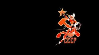 Astronauts Black Background Communism Political Politics HD Wallpaper