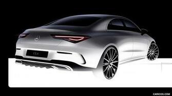 Mercedes Benz Cla Coupe Design Sketch HD Wallpaper