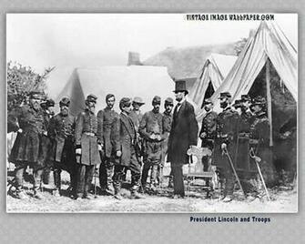 Civil War Vintage Wallpaper Lincoln Standard