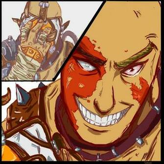 Borderlands Krieg Psycho Without A Mask Color By Sharrm On